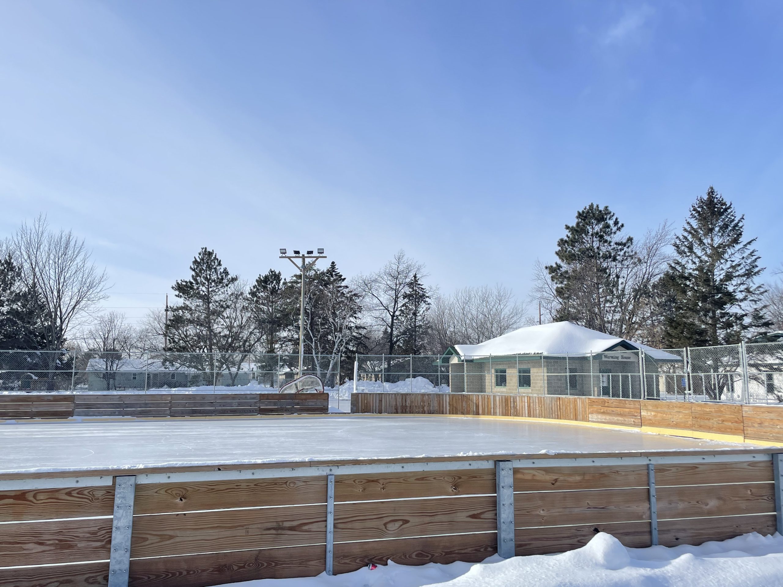 A photo of the City Park rink in Bemidji