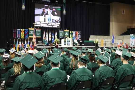 BSU students at commencement