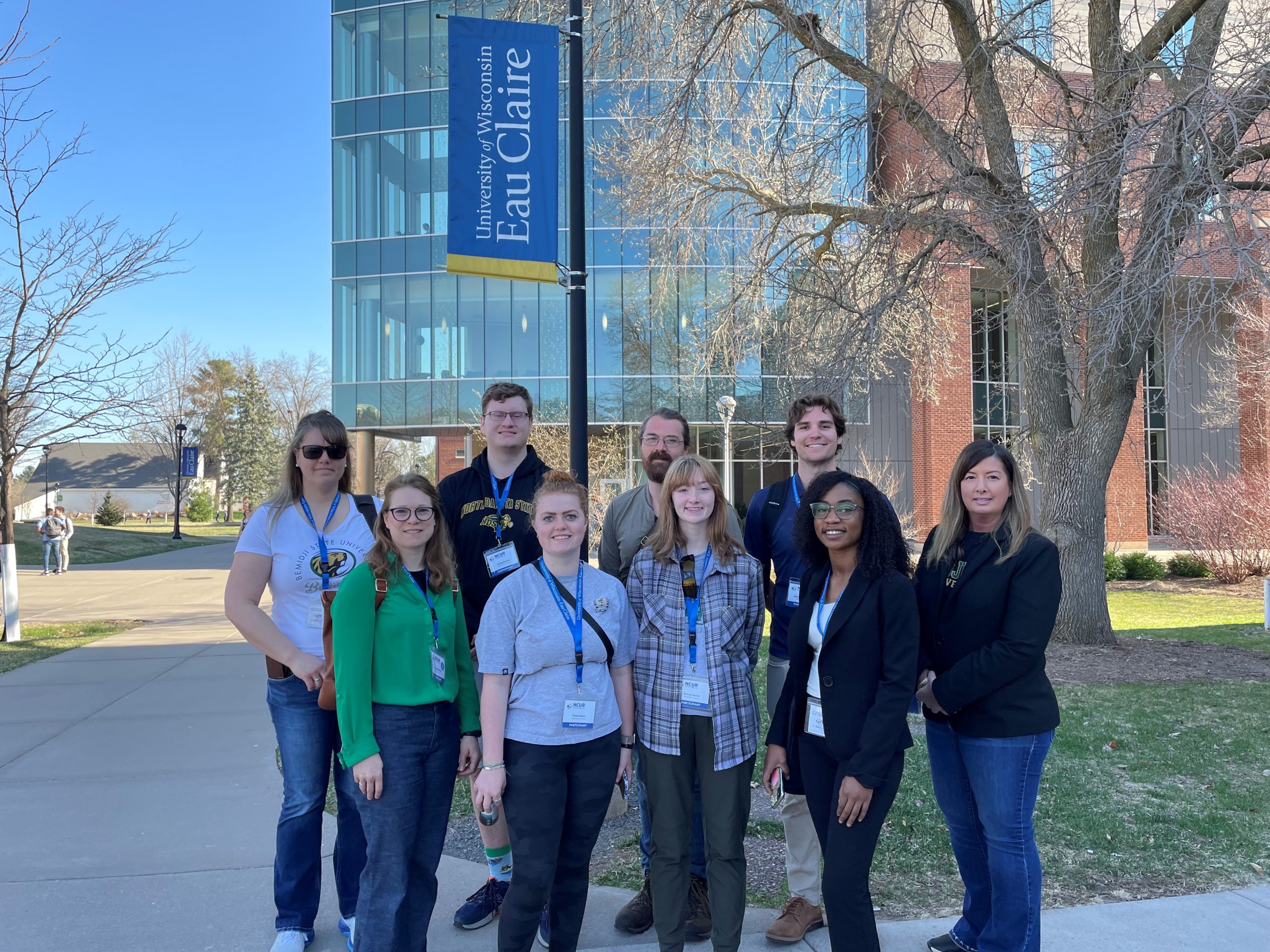 BSU students and faculty in Eau Claire, Wisc. for the NCUR 2023 conference