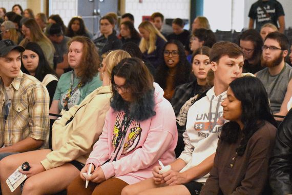 Students at BSU's 2023 Convocation.