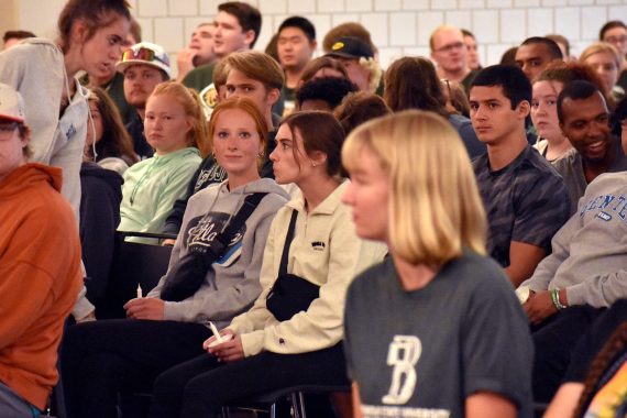 Students at BSU's 2023 Convocation.