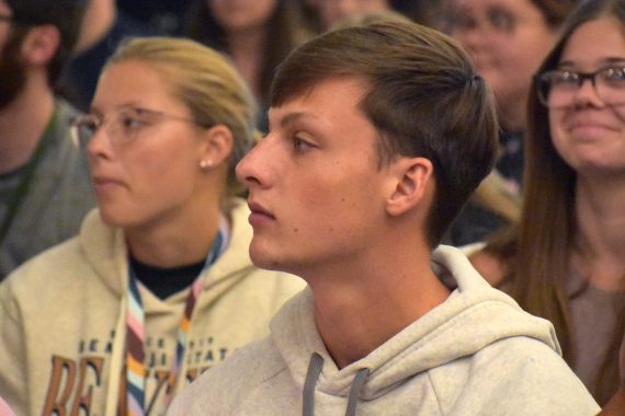 Students at BSU's 2023 Convocation.