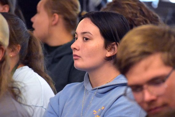 Students at BSU's 2023 Convocation.