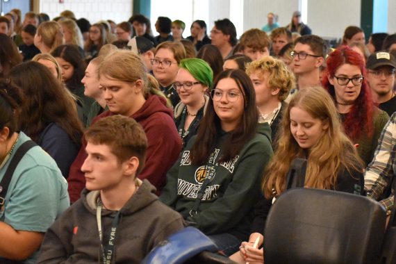 Students at BSU's 2023 Convocation.