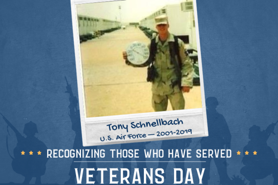 2023 Veterans Day photo of Tony Schnellbach