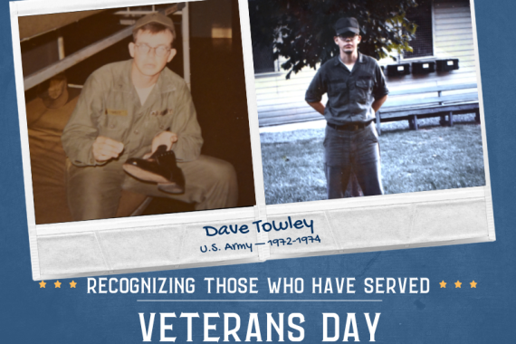 2023 Veterans Day photo of Dave Towley