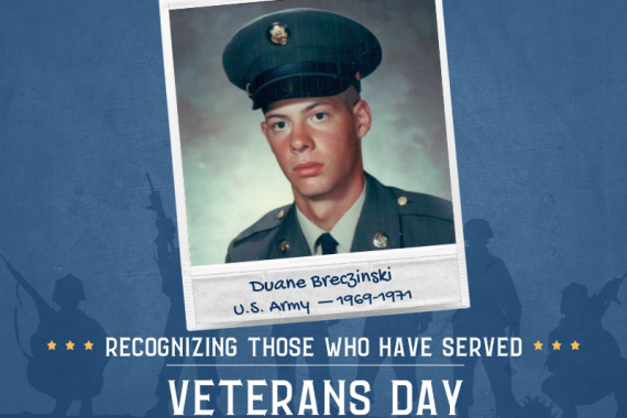 2023 Veterans Day photo of Duane Breczynski