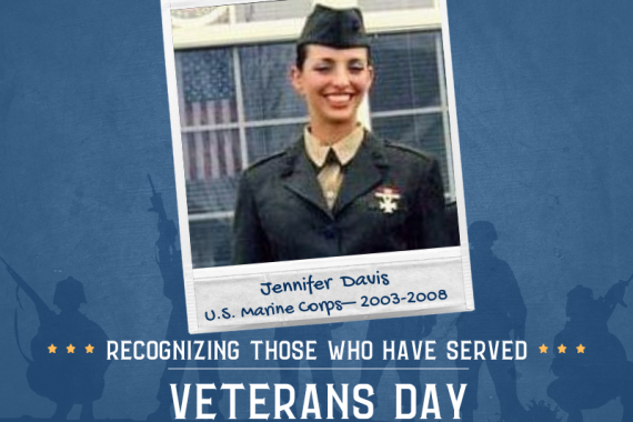 2023 Veterans Day photo of Jennifer Davis