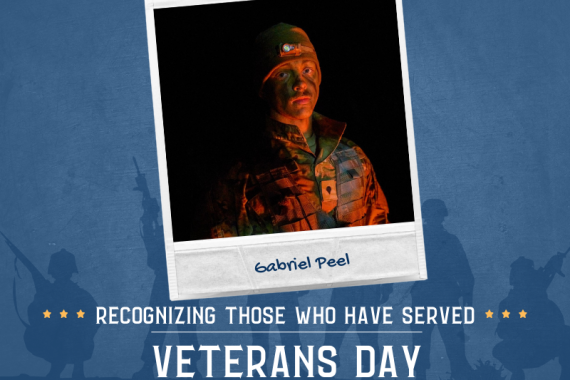 2023 Veterans Day photo of Gabriel Peel