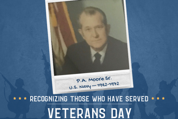 2023 Veterans Day photo of P.A. Moore Sr.