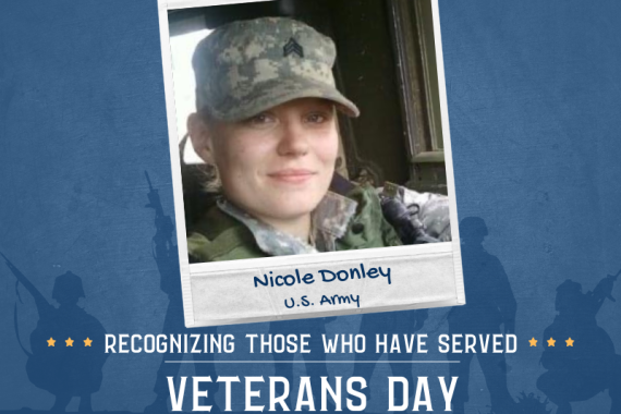 2023 Veterans Day photo of Nicole Donley
