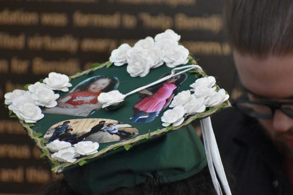 A decorated cap from BSU's Class of 2024