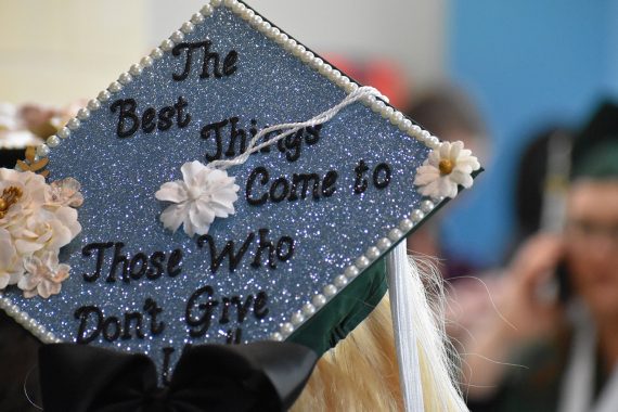 A decorated cap from BSU's Class of 2024