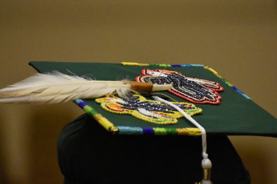 A decorated cap from BSU's Class of 2024