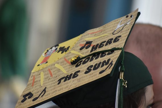 A decorated cap from BSU's Class of 2024