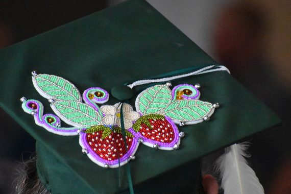 A decorated cap from BSU's Class of 2024