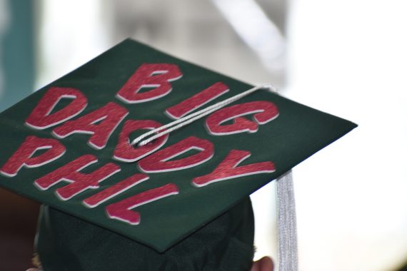 A decorated cap from BSU's Class of 2024