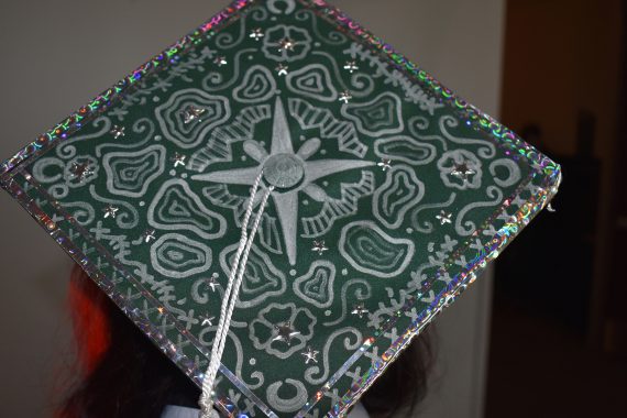 A decorated cap from BSU's Class of 2024