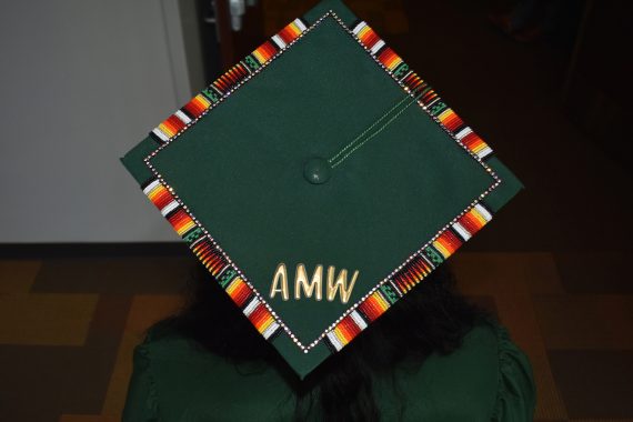 A decorated cap from BSU's Class of 2024