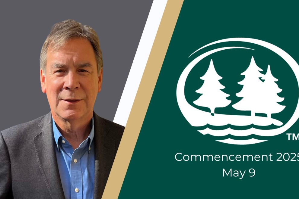A photo of Robert Anderson with BSU's logo and the text "Commencement 2025, May 9"