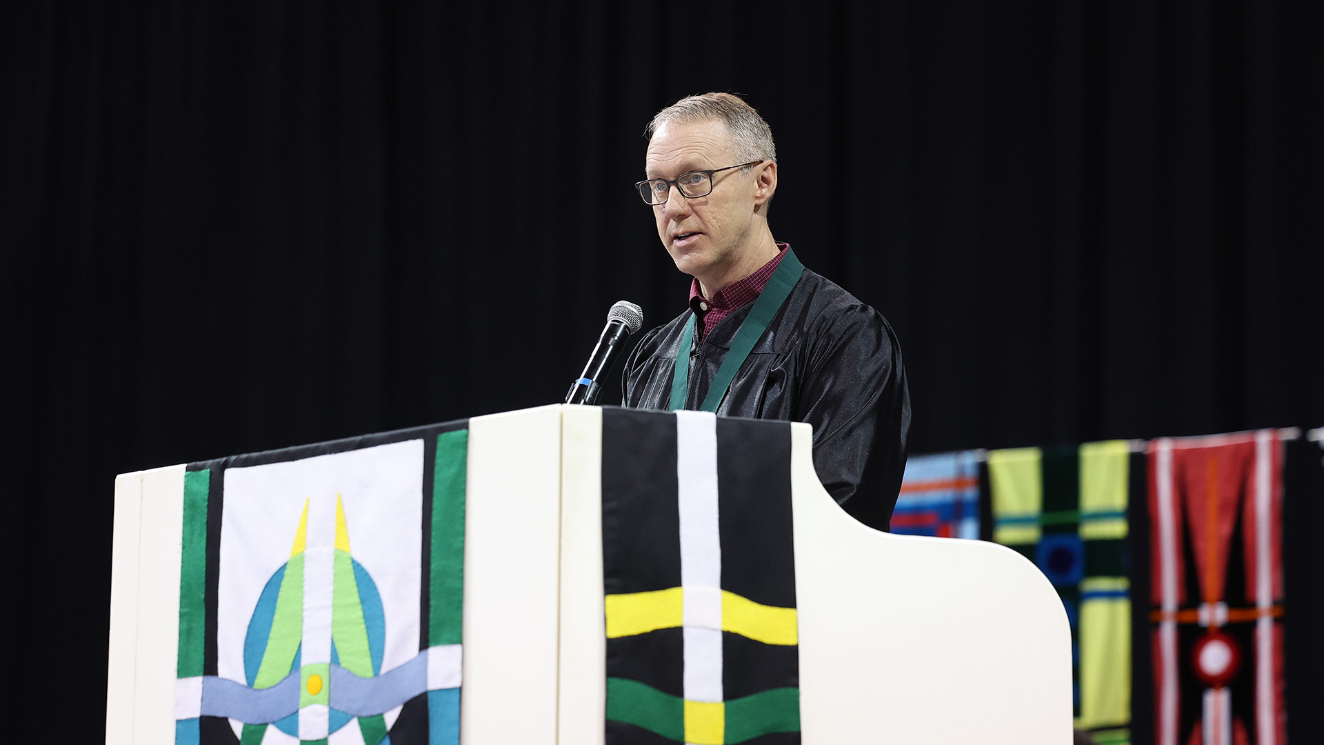 Brent Larson deliver's BSU's 107th Commencement address