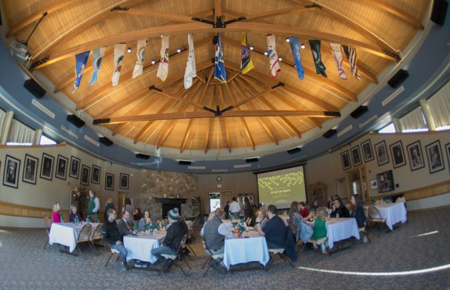 The Feast of Green was held in the American Indian Resource Center's Gathering Place.