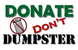 Donate Don't Dumpster