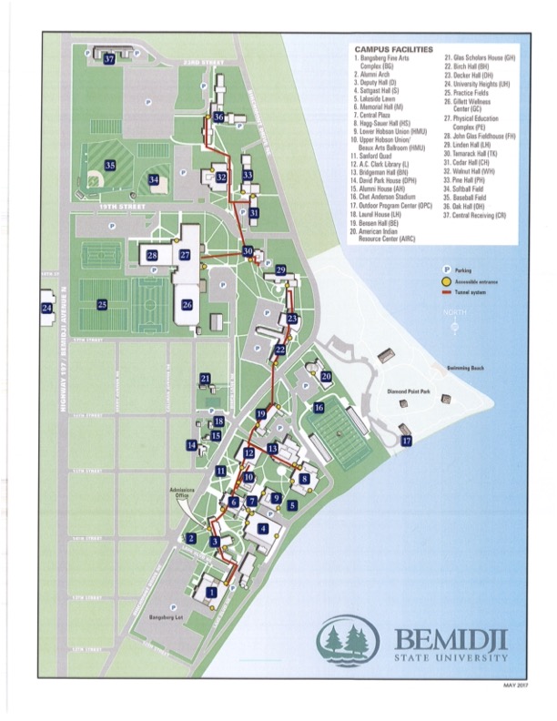 BSU Tunnel Map