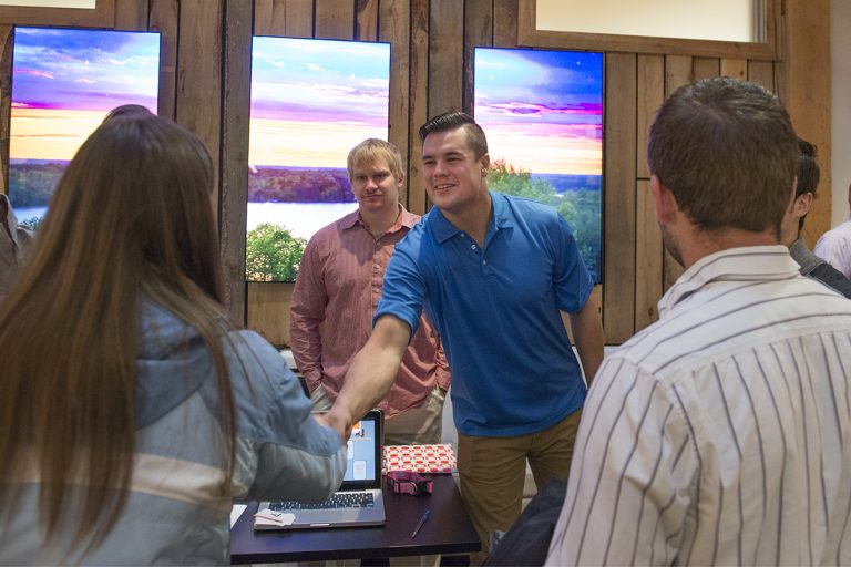 Marketing Students Presenting their work