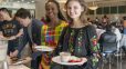 Attendees enjoyed a meal featuring food from across the globe.
