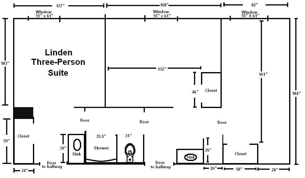 Linden hall suite diagram