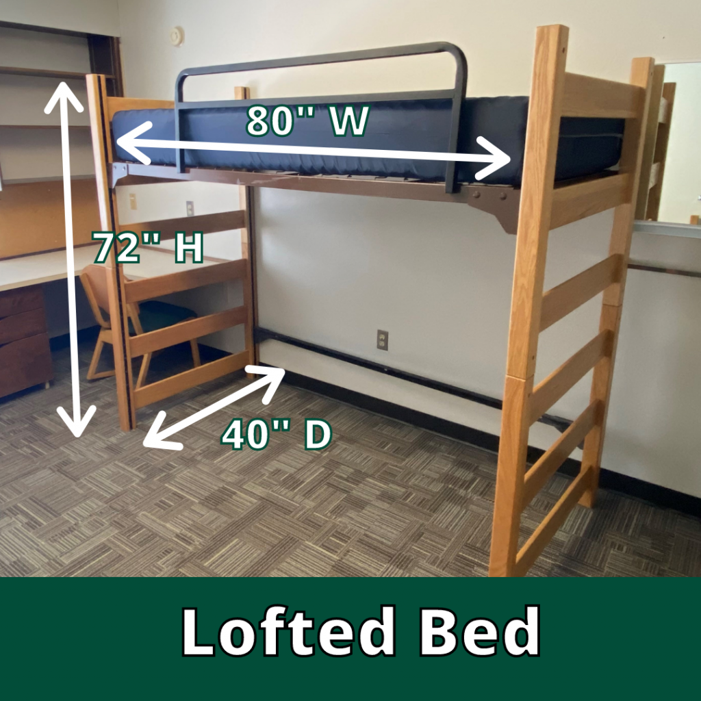 Oak Hall Lofted bed