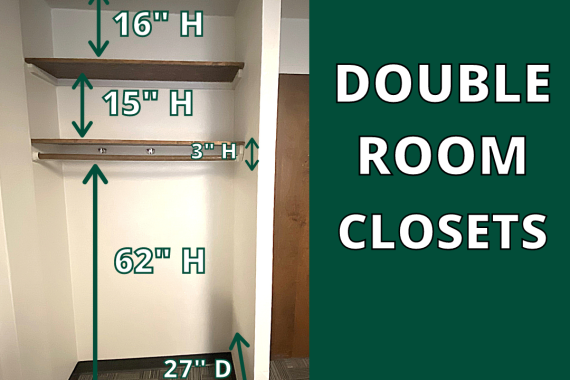Double room closets