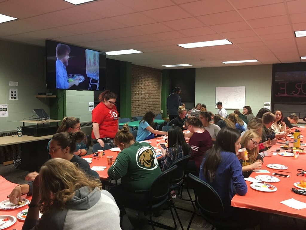 Bob Ross Painting Residential Life