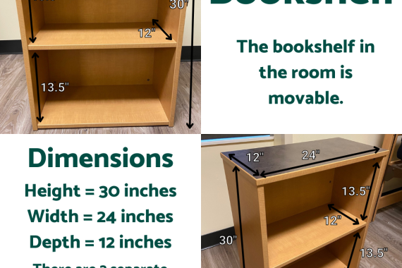 Room Bookshelf Dimensions