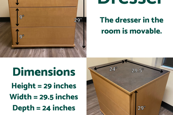 Room Dresser Dimensions