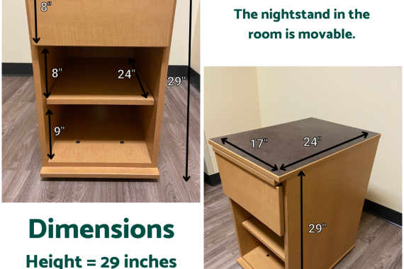 Room Nightstand Dimensions