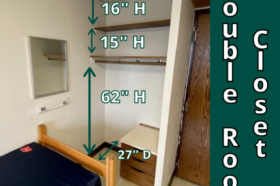 Tamarack Double Room Closet Dimensions