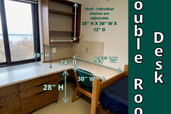 Tamarack Double Room Desk Dimensions