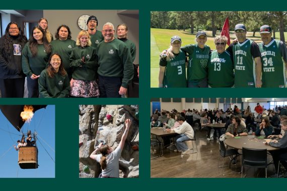 It's On Us, Golf Scramble, Tech Bingo, Rock Climbing, and Hot Air Balloon
