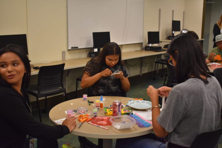 Students Beading