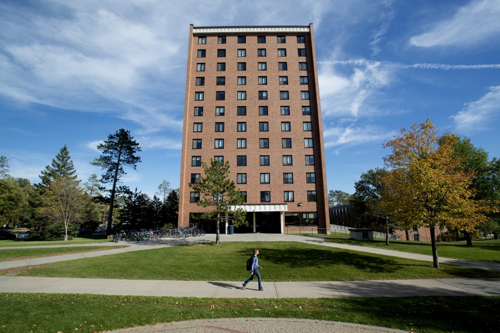 At 12 stories, Tamarack Hall is Bemidji's tallest building.